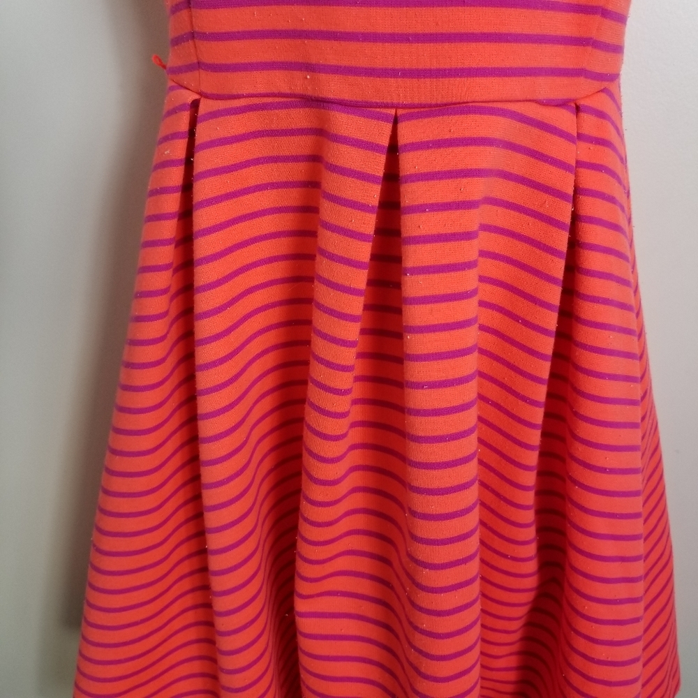 Nanette Lepore Lamour Skater Dress Pink & Purple - Picture 3 of 6